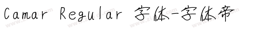 Camar Regular 字体字体转换